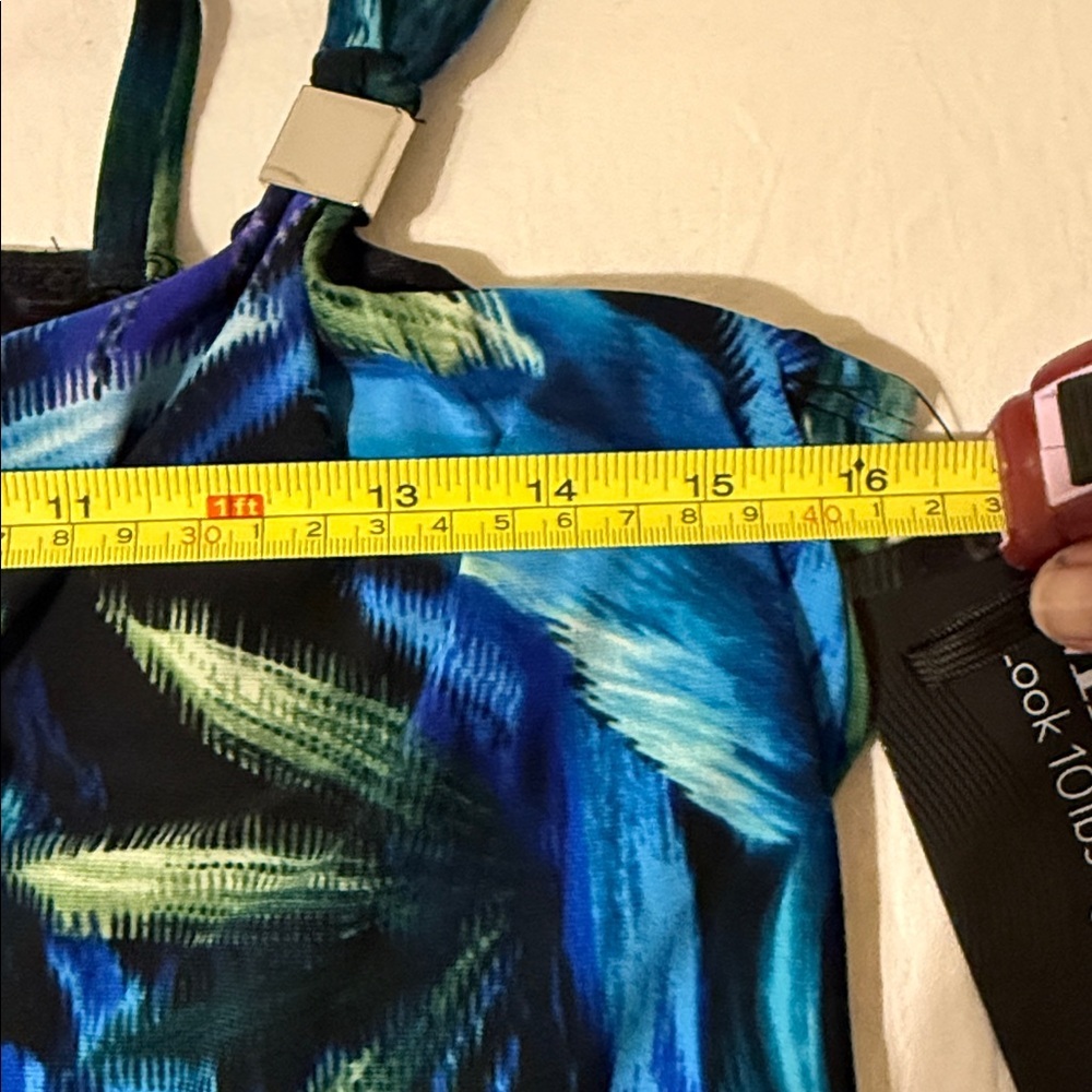 NEW Miraclesuit Blue and Green Camisole Top - Picture 4 of 8